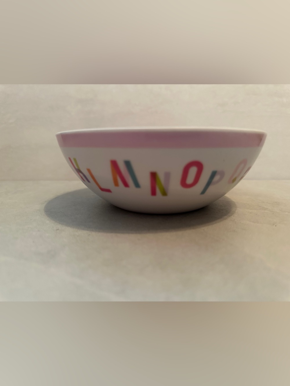 Pottery Barn Kids Melamine Bowl ABCs Theme